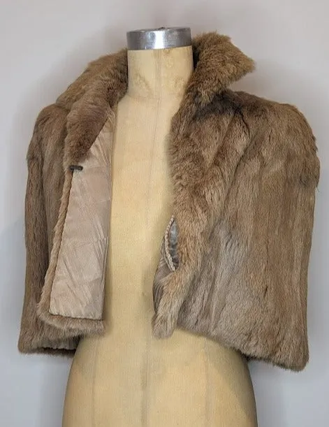 Vintage J. Jackson & Son Australian Cropped Fur Cape