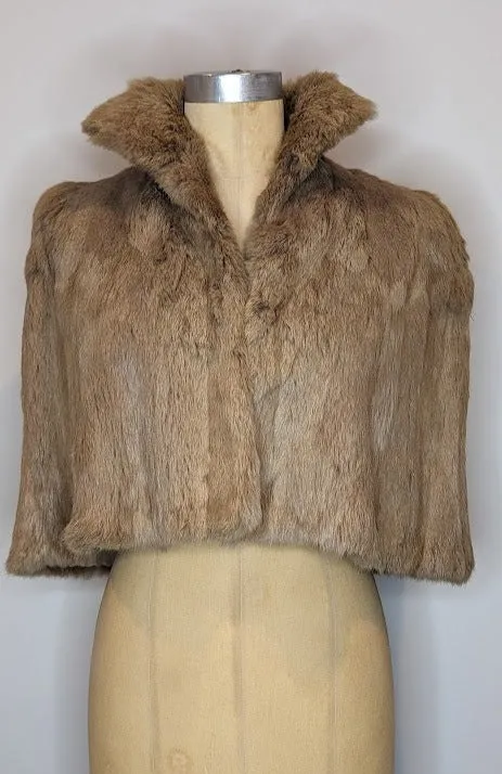 Vintage J. Jackson & Son Australian Cropped Fur Cape