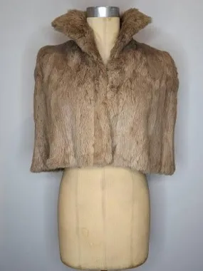 Vintage J. Jackson & Son Australian Cropped Fur Cape