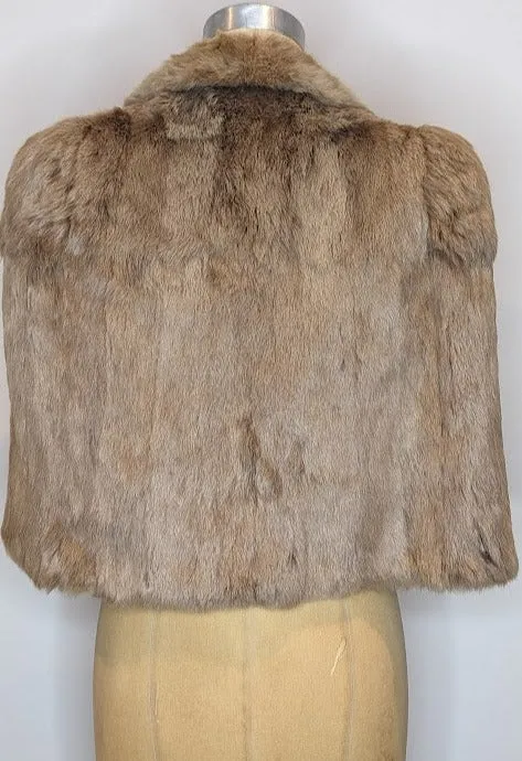 Vintage J. Jackson & Son Australian Cropped Fur Cape