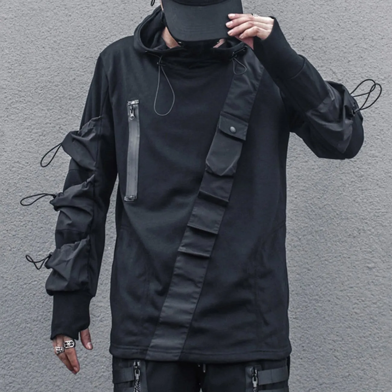 WLS Dark Function Ninja Multi-pocket Hoodie