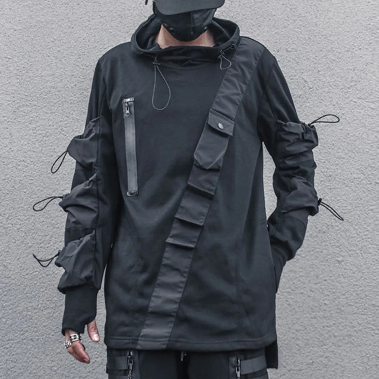 WLS Dark Function Ninja Multi-pocket Hoodie