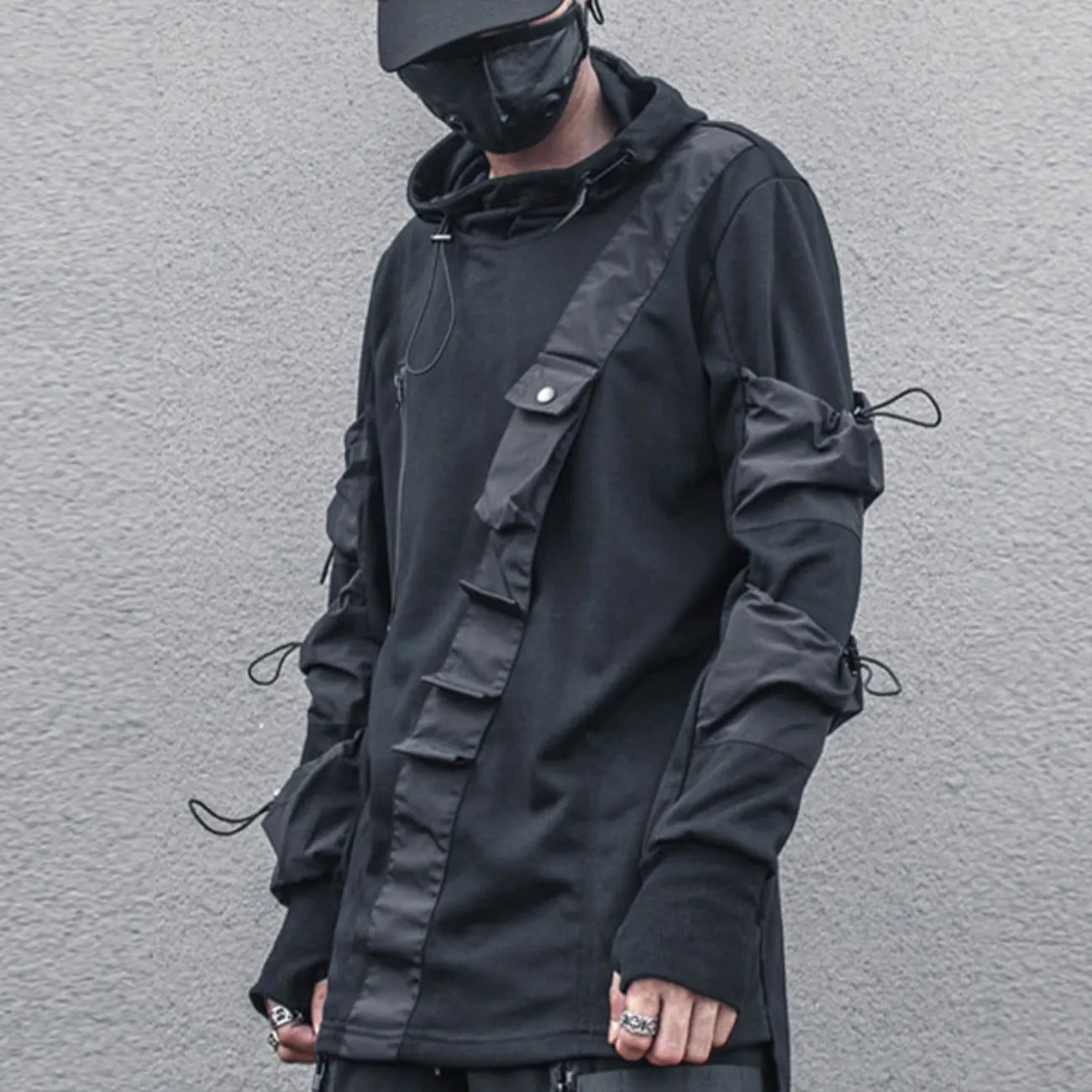 WLS Dark Function Ninja Multi-pocket Hoodie