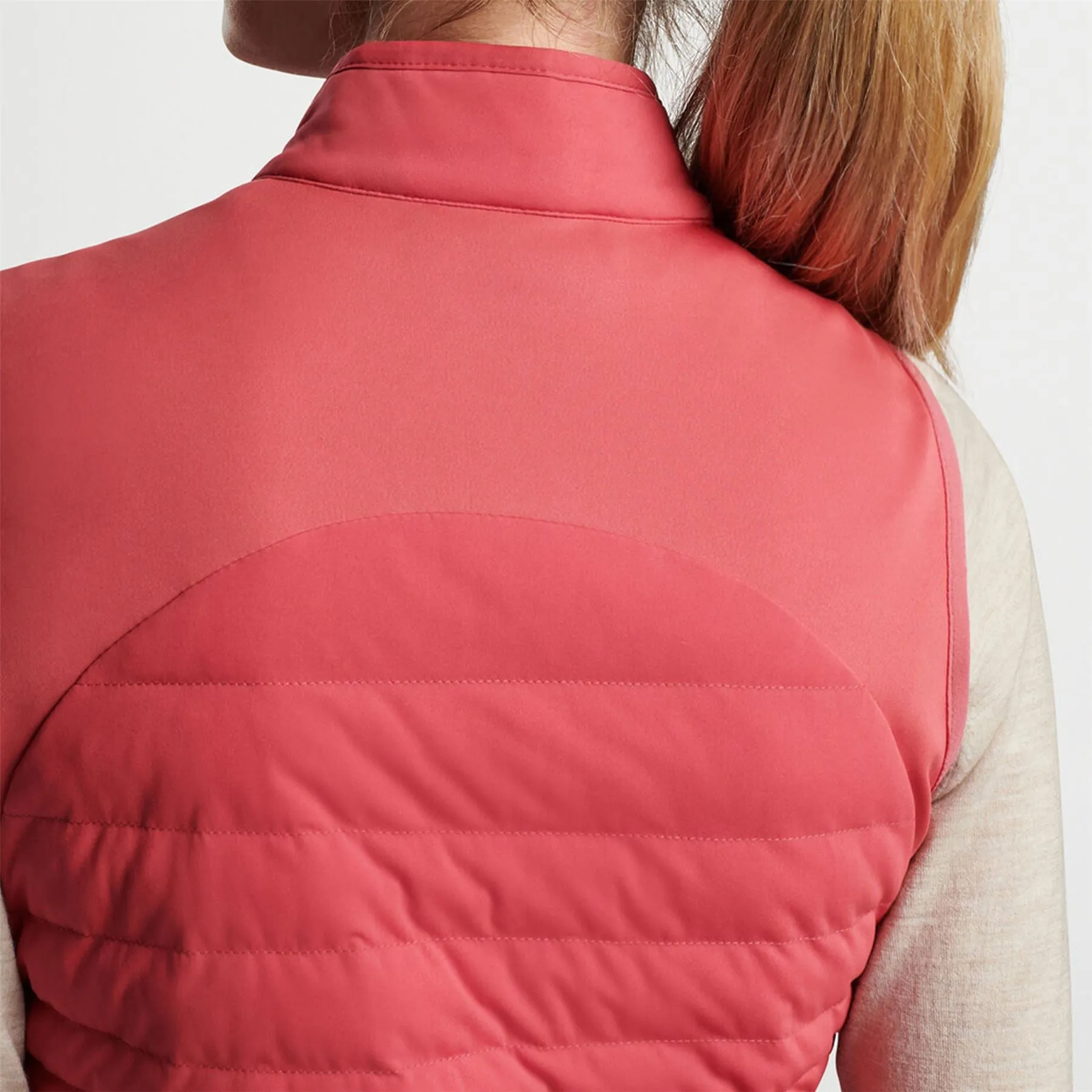 Womens Fuse Hybrid Vest Cape Red - SS24