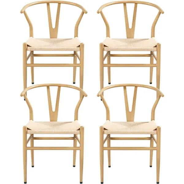 Yaheetech Set of 4 Weave Chair